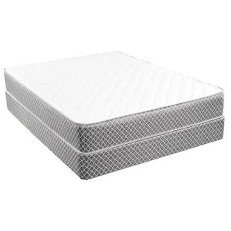 Queen Firm Mattress and Low Profile Wood Foundation